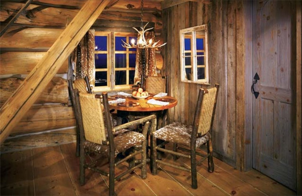 Picture of: Cute lil’ cabin!  Log cabin decor, Cabin interior design, Cabin