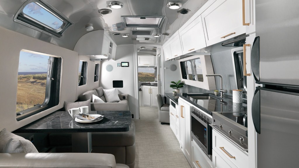 Picture of: Modernizing the Timeless Classic – New Airstream Comfort White Décor